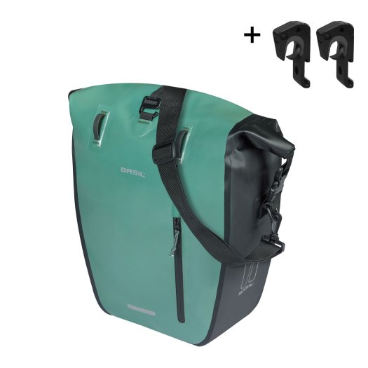 BASIL RIVO L SINGLE BAG EGYOLDALAS TÁSKA [EZÜST ZÖLD/FEKETE]