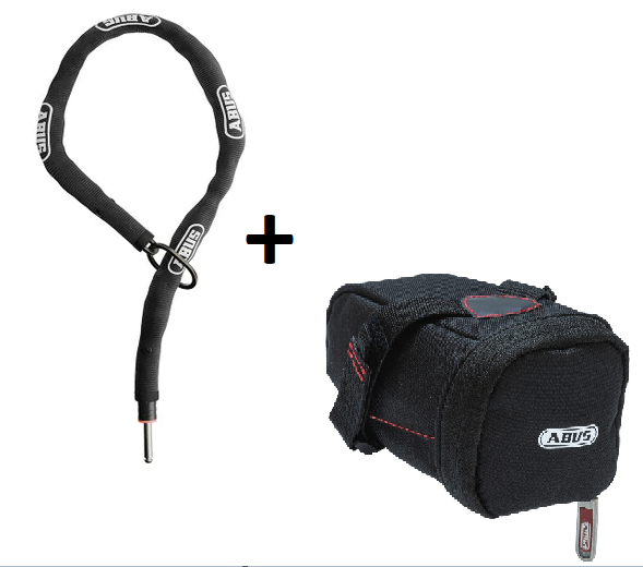 ABUS ACH CLASSIC ADAPTOR CHAIN [5.5KS/85] KIEGÉSZÍTŐ LÁNC + ST 5950 TÁSKA [85 cm] [FEKETE]