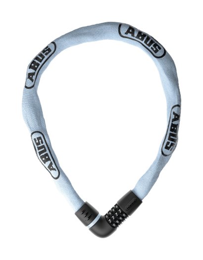 ABUS TRESOR [6807C/110] SZÁMZÁRAS LÁNCOS LAKAT [7 mm x 110 cm] [LIGHT BLUE]