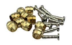 TOOPRE ROPPANTÓGYŰRŰ + CSATLAKOZÓ TÜSKE [SHIMANO SM-BH90] FÉKVEZETÉKHEZ - 10 DARABOS SZETT