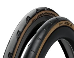CONTINENTAL AERO 111 & GRAND PRIX 5000 S TR TdF26 ORSZÁGÚTI KÜLSŐ GUMI SZETT [FEKETE, TRANSPARENT OLDALFALLAL]